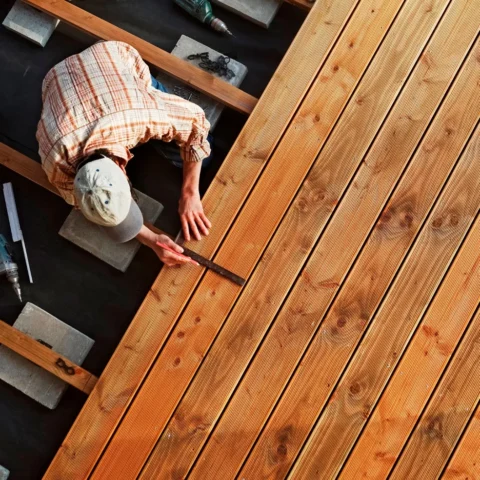 Terrasse en bois à Mérignac - LES PAYSAGES DU SUD OUEST
